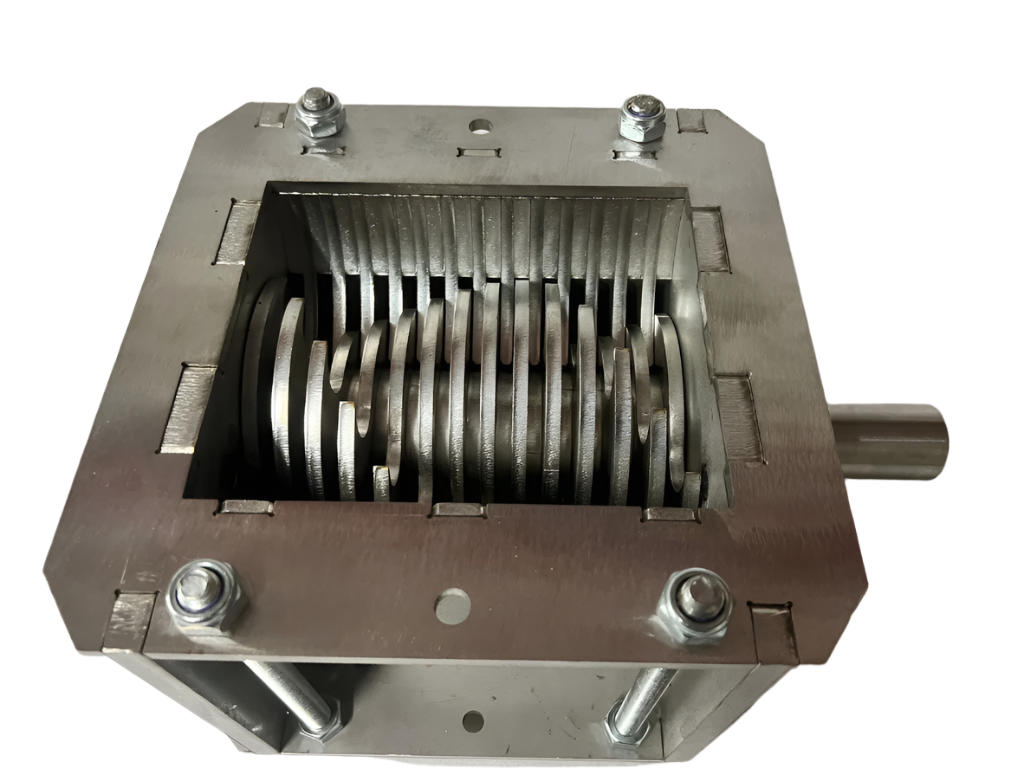 14 X 5MM BLADE SHREDDER - 3 ROTATION SHEAR BLADES - 6MM MESH 100% stainless steel Version 3.3 Shredder box