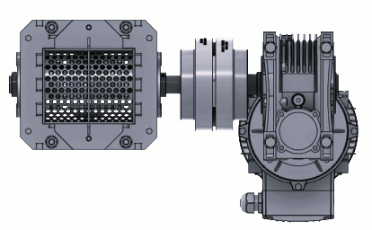 BASIC EXTRUDER/CRUSHER/SHREDDER - 10MM 3 BLADE ROTATION SHEAR