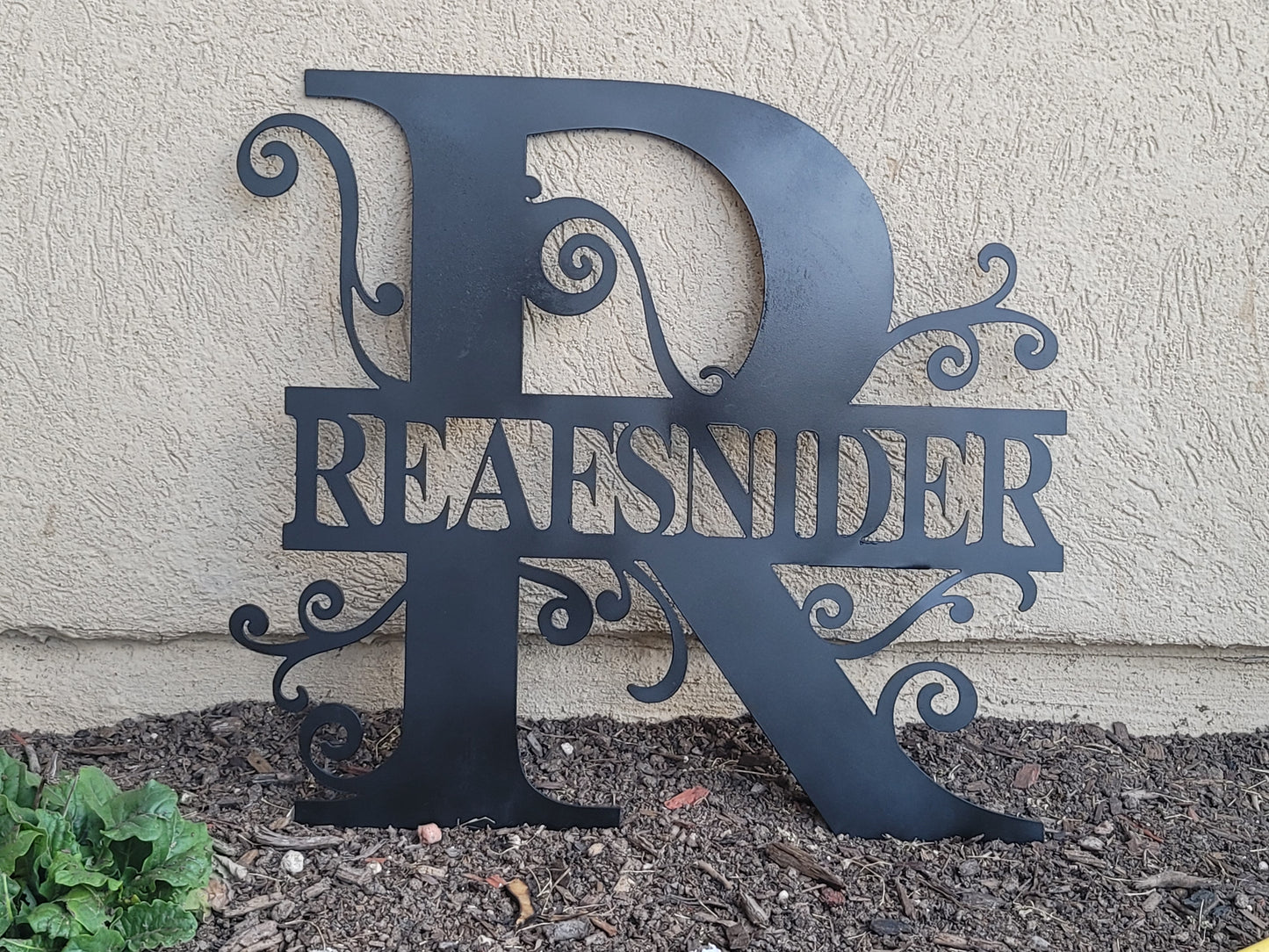 Personalized Family Name Metal Sign, Housewarming Gift, Metal Monogram Sign, Door Hanger, Last Name Sign, Metal Wall Art, Wedding Gift