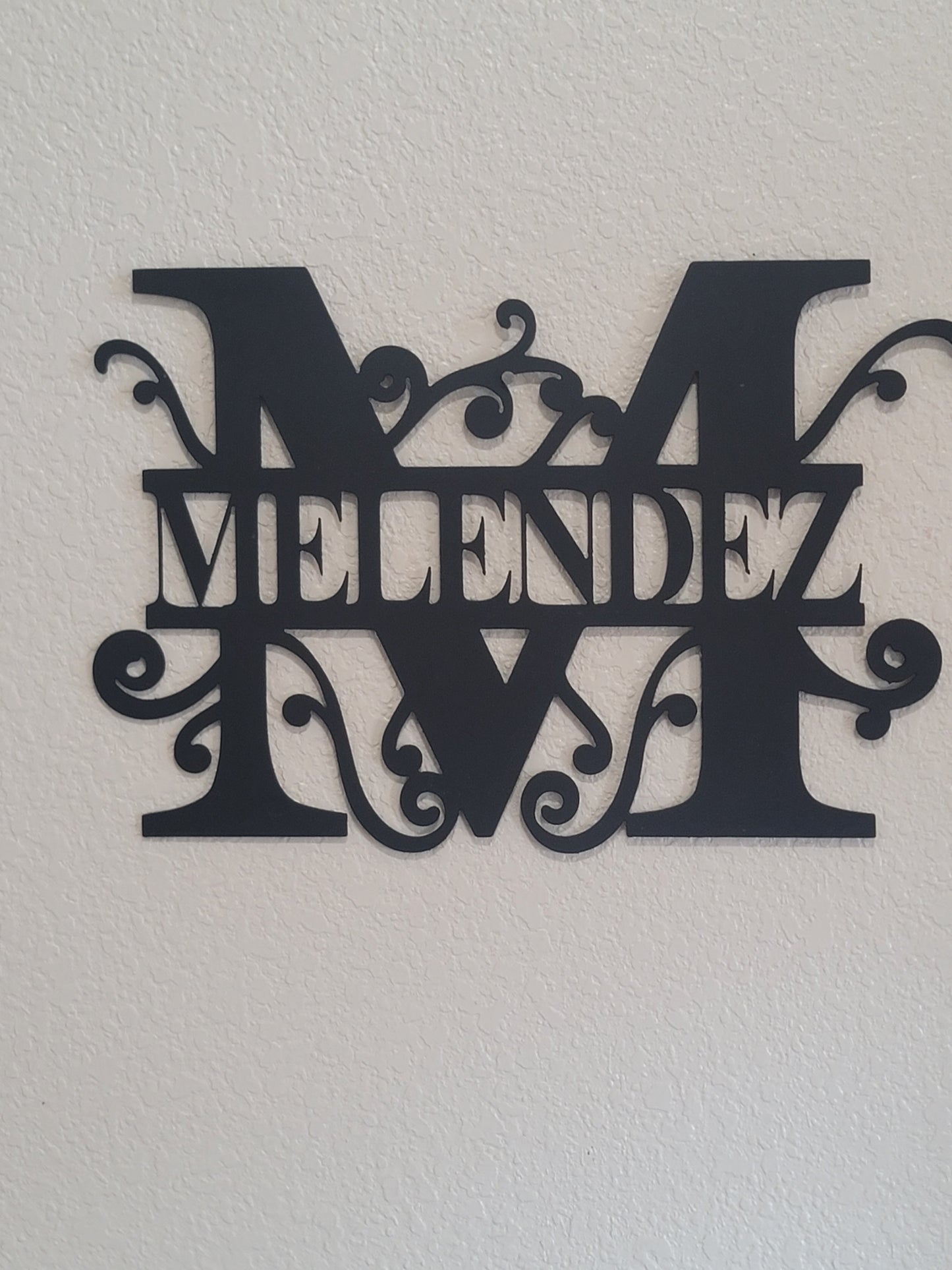 Personalized Family Name Metal Sign, Housewarming Gift, Metal Monogram Sign, Door Hanger, Last Name Sign, Metal Wall Art, Wedding Gift