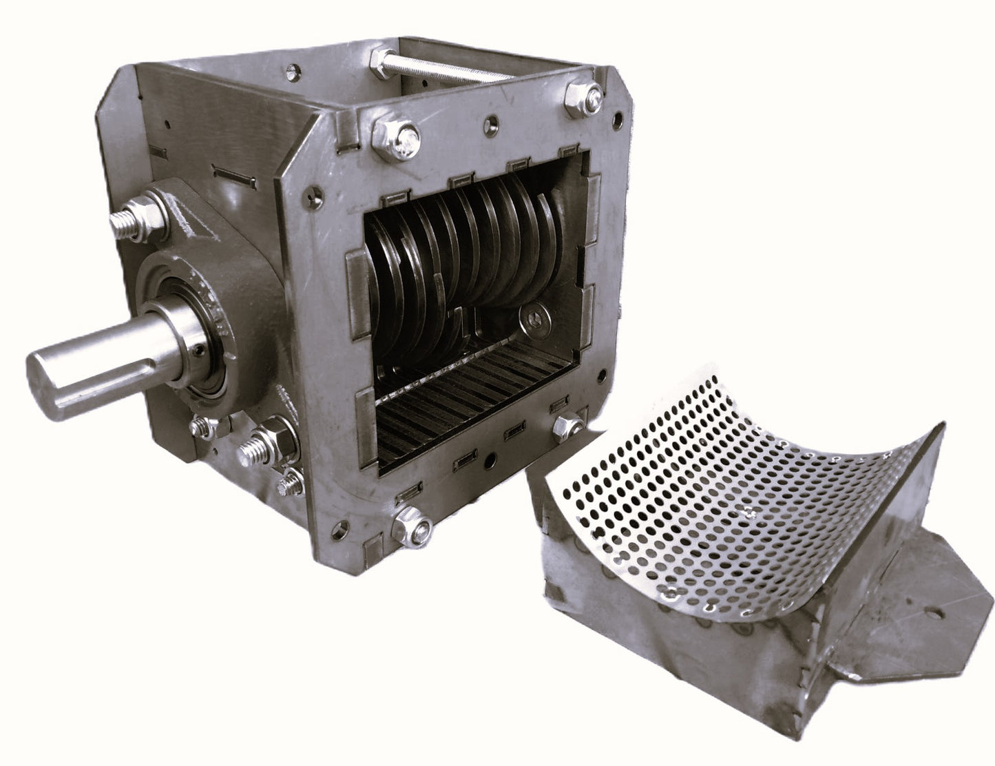 BASIC EXTRUDER/CRUSHER/SHREDDER - 10MM 3 BLADE ROTATION SHEAR