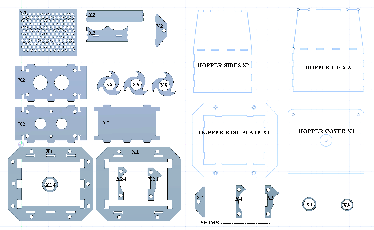 MICROLIGHT TWIN SHAFT SHREDDER 4MM BLADES WITH SIEVE